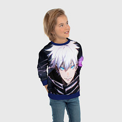Свитшот детский Сатору Годзё Jujutsu Kaisen, цвет: 3D-синий — фото 2