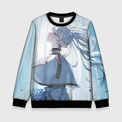 Свитшот детский Sousou no Frieren, цвет: 3D-черный