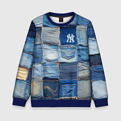 Детский свитшот Patchwork - New York yankees baseball team