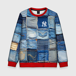 Детский свитшот Patchwork - New York yankees baseball team