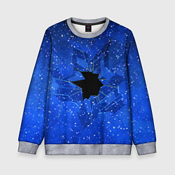 Детский свитшот Расколотое стекло - звездное небо