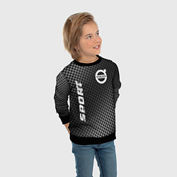 Свитшот детский Volvo sport carbon, цвет: 3D-черный — фото 2