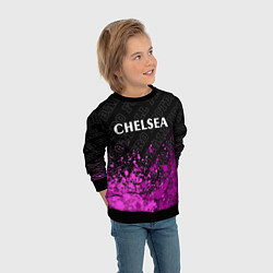 Свитшот детский Chelsea pro football посередине, цвет: 3D-черный — фото 2