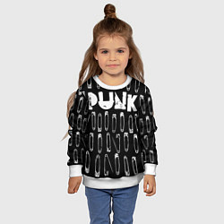 Свитшот детский Punk pins, цвет: 3D-белый — фото 2