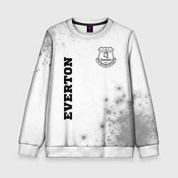 Свитшот детский Everton sport на светлом фоне вертикально, цвет: 3D-белый