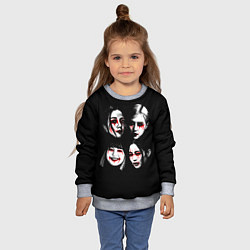 Свитшот детский Blackpink metal, цвет: 3D-меланж — фото 2