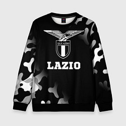 Свитшот детский Lazio sport на темном фоне, цвет: 3D-черный