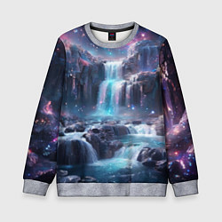 Детский свитшот Волшебный ночной водопад