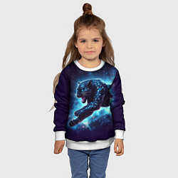 Свитшот детский Fantastic star panter - ai art fantasy, цвет: 3D-белый — фото 2