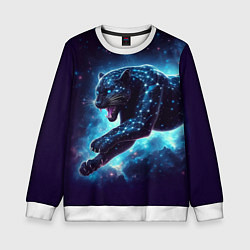 Свитшот детский Fantastic star panter - ai art fantasy, цвет: 3D-белый