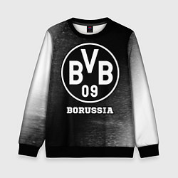 Свитшот детский Borussia sport на темном фоне, цвет: 3D-черный