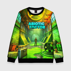 Свитшот детский Abiotic Factor атомный завод, цвет: 3D-черный