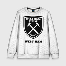 Детский свитшот West Ham sport на светлом фоне