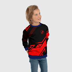 Свитшот детский BMW geometry sport red, цвет: 3D-синий — фото 2