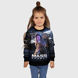 Свитшот детский Mass Effect ТалиЗора, цвет: 3D-черный — фото 2