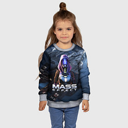 Свитшот детский Mass Effect ТалиЗора, цвет: 3D-меланж — фото 2