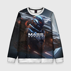 Свитшот детский Mass Effect game space, цвет: 3D-белый