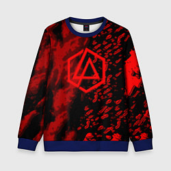 Свитшот детский Linkin park red logo, цвет: 3D-синий