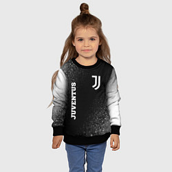 Свитшот детский Juventus sport на темном фоне вертикально, цвет: 3D-черный — фото 2