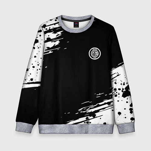 Детский свитшот Inter абстрактные краски текстура / 3D-Меланж – фото 1