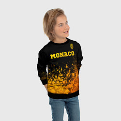 Свитшот детский Monaco - gold gradient посередине, цвет: 3D-черный — фото 2