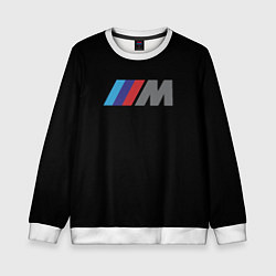 Свитшот детский BMW sport logo, цвет: 3D-белый