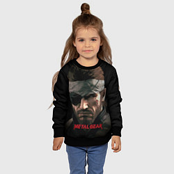 Свитшот детский Metal gear Venom Snake, цвет: 3D-черный — фото 2