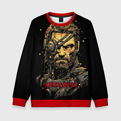 Свитшот детский Venom Snake Metal gear game, цвет: 3D-красный