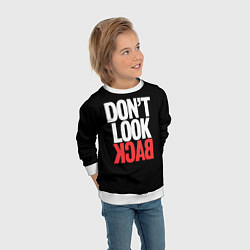 Свитшот детский Dont look back - the call, цвет: 3D-белый — фото 2