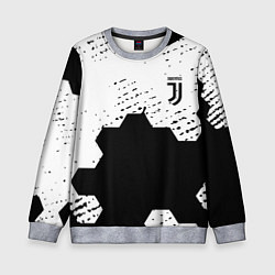 Детский свитшот Juventus hexagon black sport