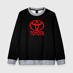 Свитшот детский Toyota red logo, цвет: 3D-меланж