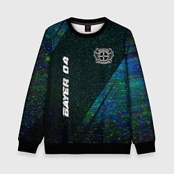 Детский свитшот Bayer 04 glitch blue