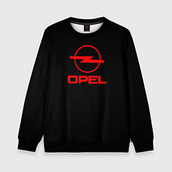 Свитшот детский Opel red logo auto, цвет: 3D-черный