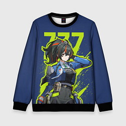 Свитшот детский Zhu Yuan - Zenless Zone Zero, цвет: 3D-черный