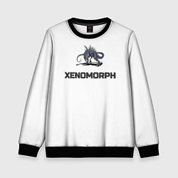 Свитшот детский Чужой xenomorph, цвет: 3D-черный