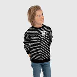 Свитшот детский Thirty Seconds to Mars pattern optic, цвет: 3D-черный — фото 2