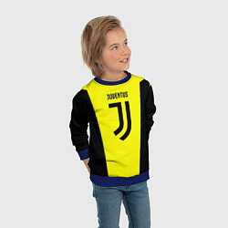 Свитшот детский Juventus sport geometry yellow, цвет: 3D-синий — фото 2