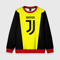 Свитшот детский Juventus sport geometry yellow, цвет: 3D-красный