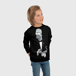Свитшот детский Homer - the godfather, цвет: 3D-черный — фото 2