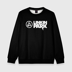 Свитшот детский Linkin park logo rock music, цвет: 3D-черный