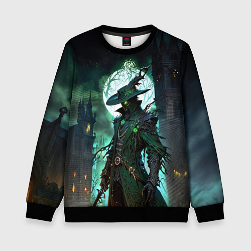 Детский свитшот Охотник из Bloodborne / 3D-Черный – фото 1