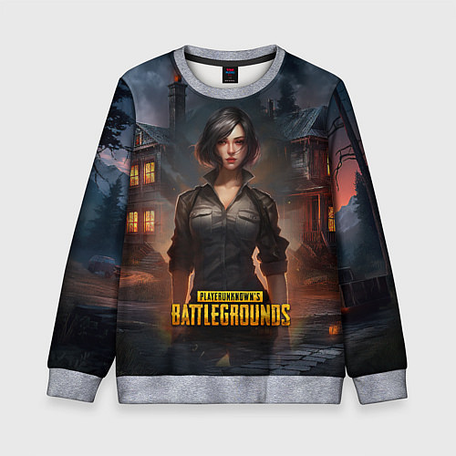 Детский свитшот PUBG game wallpaper / 3D-Меланж – фото 1