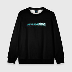 Свитшот детский Metal gear rising logo, цвет: 3D-черный