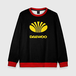 Свитшот детский Daewoo logo yellow, цвет: 3D-красный