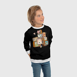 Свитшот детский Аня: Семья шпиона, цвет: 3D-белый — фото 2