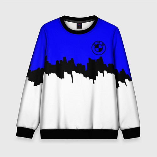 Детский свитшот BMW sport texture / 3D-Черный – фото 1