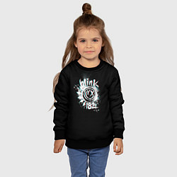 Свитшот детский Blink-182 glitch, цвет: 3D-черный — фото 2