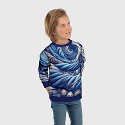 Свитшот детский Denim funnel - fashion trend, цвет: 3D-синий — фото 2