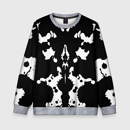 Детский свитшот Тест Роршаха - нейросеть / 3D-Меланж – фото 1