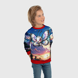 Свитшот детский Pokemon butterfree, цвет: 3D-красный — фото 2